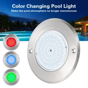 LAMPARA INOXIDABLE P/ESCALONES RGB DE PISCINAS 10WATT 12V DC